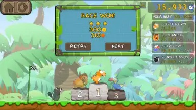 Captura de tela de Dino Rush Race 3