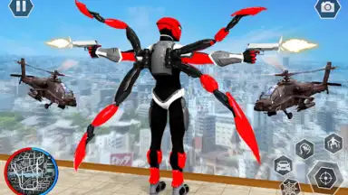 Captura de tela de Black Spider Rope Superhero 11