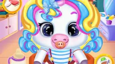 Captura de tela de Newborn unicorn care game 4