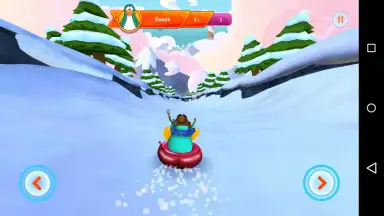 Captura de tela de Club Penguin Sled Racer 2