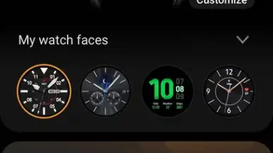 Captura de tela de Galaxy Wearable (Samsung Gear) 4