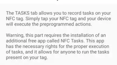 Captura de tela de NFC Tools 9
