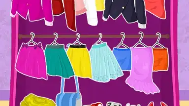 Captura de tela de Princess High School Dress Up 3