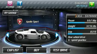 Captura de tela de Drag Racing 4
