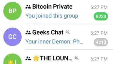Captura de tela de Via Messenger - Unofficial Telegram App 9