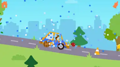 Captura de tela de Car game for kids and toddler 4
