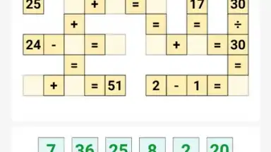 Captura de tela de Cross Math 11
