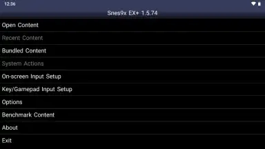 Captura de tela de Snes9x EX+ 4