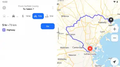 Captura de tela de Yandex Maps 3