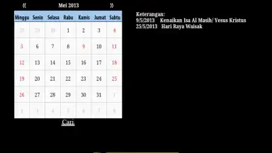 Captura de tela de Kalender Nasional 3