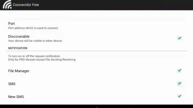 Captura de tela de ConnectAir Free 1