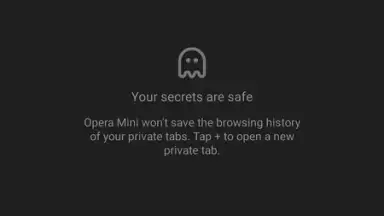 Captura de tela de Opera Mini 7