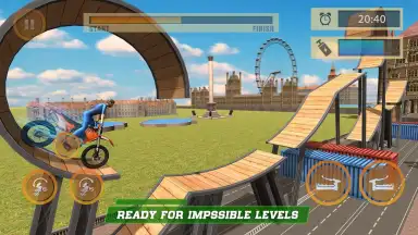 Captura de tela de London City Motorbike Stunt Riding Simulator 4