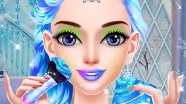 Captura de tela de Ice Queen Makeup Dress Up 6