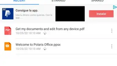 Captura de tela de Polaris Office 9
