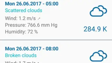 Captura de tela de Offline Weather Forecast 5