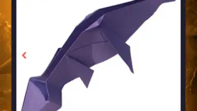 Captura de tela de Origami dinosaurs paper shapes 16