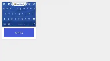 Captura de tela de Real Madrid Kika Keyboard 1