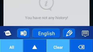 Captura de tela de Blue Keyboard 3