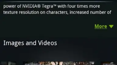 Captura de tela de NVIDIA TegraZone 3