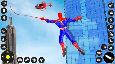 Captura de tela de Spider Rope Hero Spider Games 7