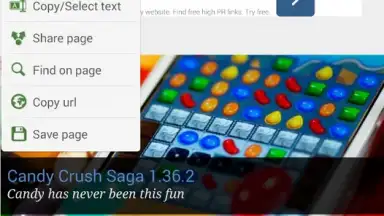 Captura de tela de Dolphin Browser Mini 2