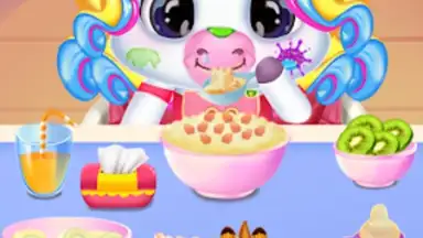 Captura de tela de Newborn unicorn care game 1
