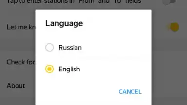Captura de tela de Yandex.Metro 6