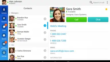 Captura de tela de Cisco Jabber 9