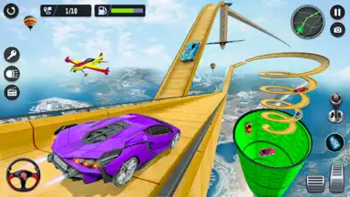 Captura de tela de Superhero Car Stunt- Car Games 3