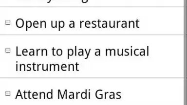 Captura de tela de Bucket List 2
