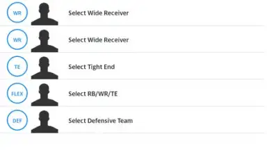 Captura de tela de Yahoo Fantasy Sports 17