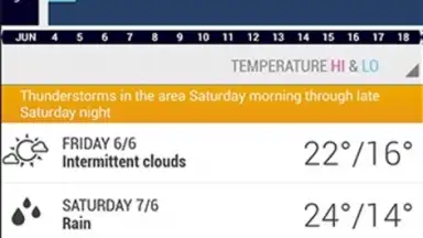 Captura de tela de AccuWeather 13
