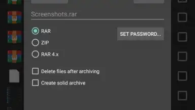 Captura de tela de RAR 10