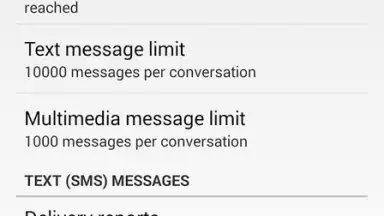 Captura de tela de SMS Messaging (AOSP) 2