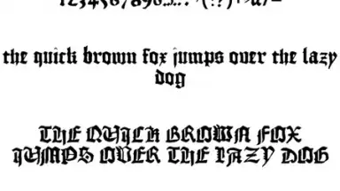 Captura de tela de Gothic Fonts 50 2