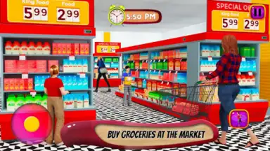 Captura de tela de Virtual Mother Life Simulator - Baby Care Games 3D 5