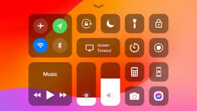 Captura de tela de Control Center iOS 17 1