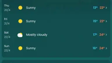 Captura de tela de Clima – Weather Forecast 7