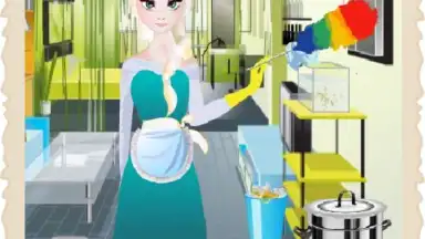 Captura de tela de Gina-House Cleaning Games 1