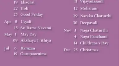 Captura de tela de Telugu 2016 Calendar 2