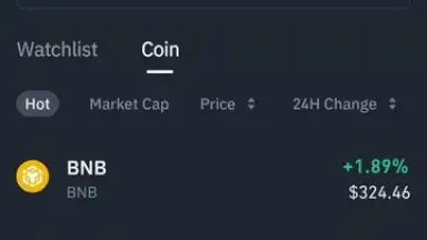 Captura de tela de Binance 5