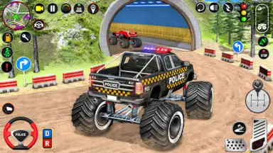 Captura de tela de Police Monster Truck Car Games 2