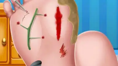 Captura de tela de Foot Surgery Doctor Care 11