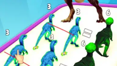 Captura de tela de Dinosaur Merge Battle Fight 3