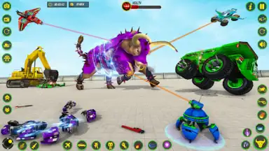 Captura de tela de Bull Robot Car Game: Robot Game 2