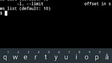 Captura de tela de Termux:API 1