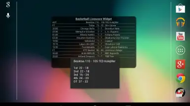 Captura de tela de Basketball Livescore Widget 18