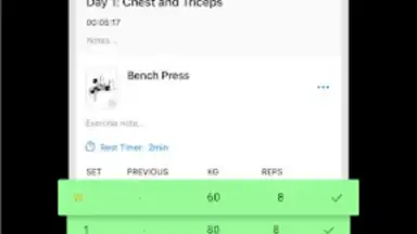 Captura de tela de LYFTA: Gym Workout Tracker Log 3