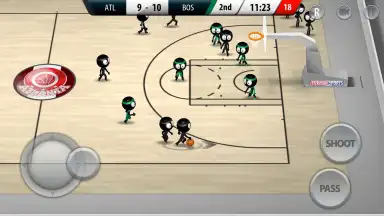 Captura de tela de Stickman Basketball 2017 1